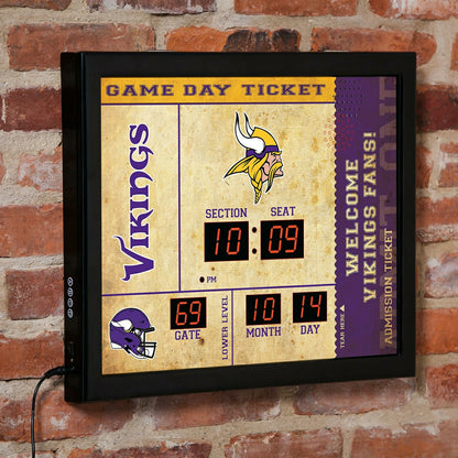 Team Sports America Best Seller - Scoreboard Wall Clock, Minnesota Vikings
