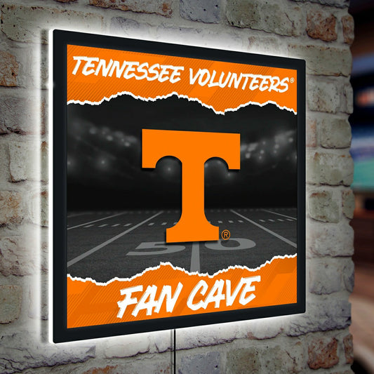 Team Sports America Essential - University of Tennessee 23"H x 23"L LED Wall Decor, Edgelite, Square