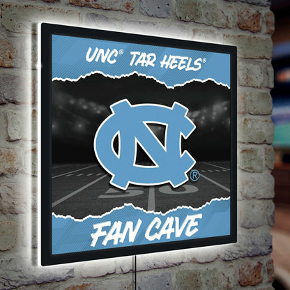 Team Sports America Everyday - University of North Carolina 23"H x 23"L LED Wall Decor, Edgelite, Squ