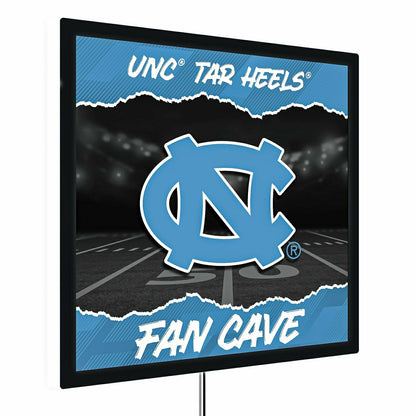 Team Sports America Everyday - University of North Carolina 23"H x 23"L LED Wall Decor, Edgelite, Squ