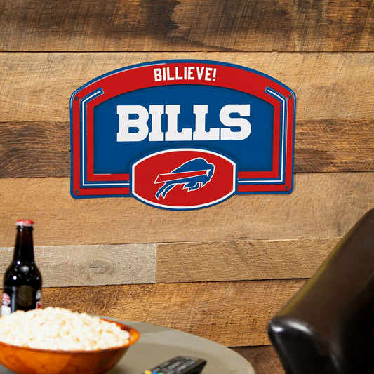 Team Sports America Everyday - Buffalo Bills USA Embossed Steel Wall Sign, 11" x 17"