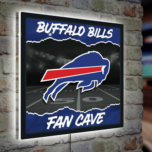 Team Sports America Trending - Buffalo Bills 23"H x 23"L LED Wall Decor, Edgelite, Square