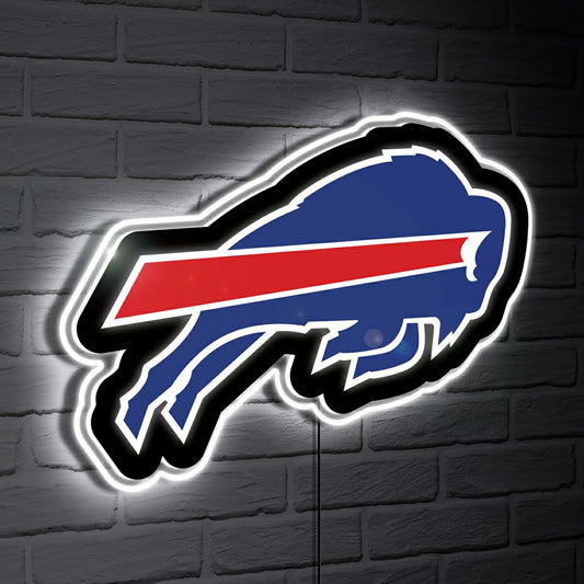 Team Sports America Best Seller - Buffalo Bills LED Wall Decor, Glazelite, Logo