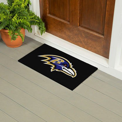 Team Sports America Exclusive - Full Color PVC Mat, 16" x 28", Baltimore Ravens