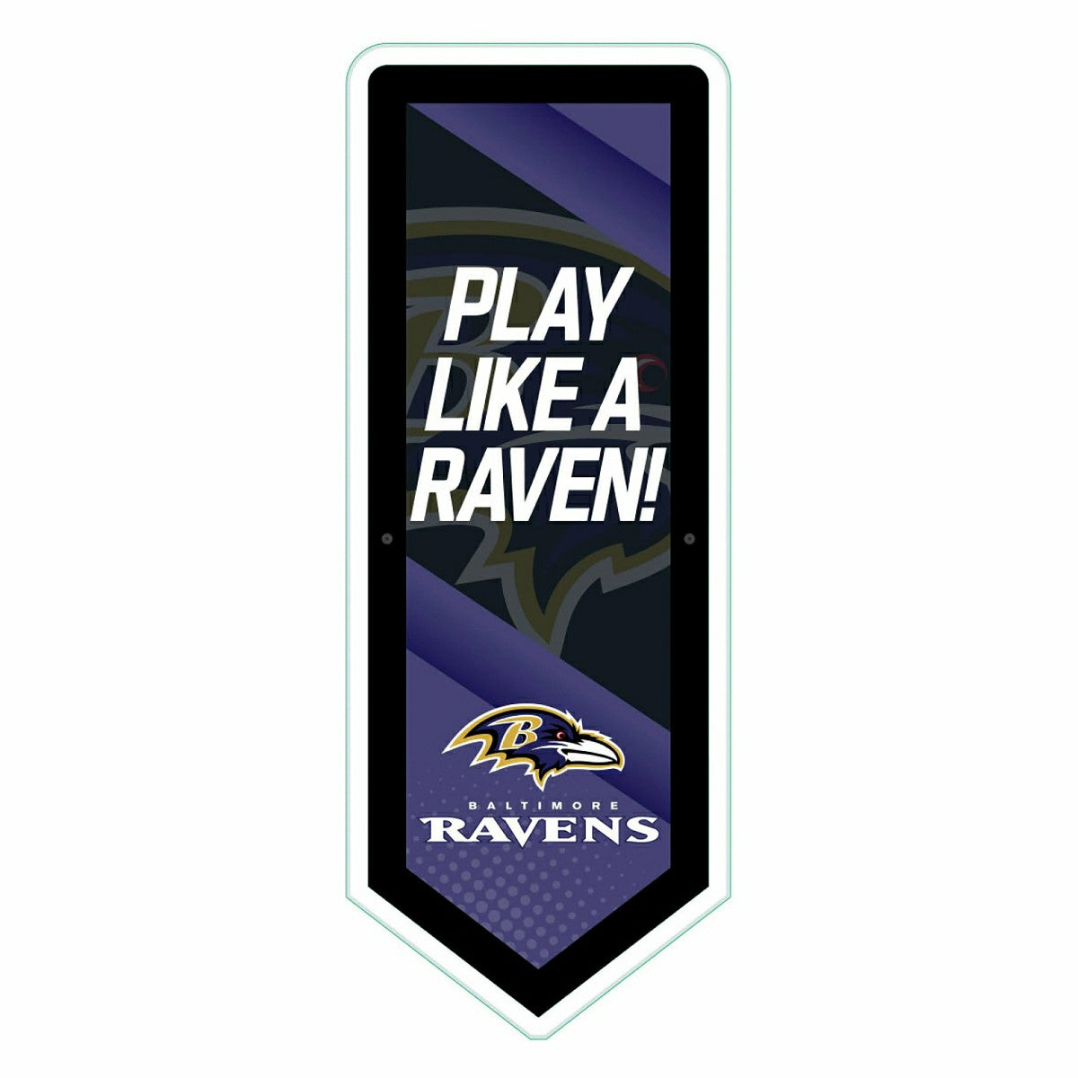 Team Sports America Value - LED Wall Decor, Pennant, Baltimore Ravens