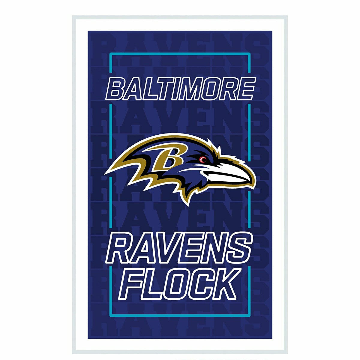 Team Sports America Trending - Baltimore Ravens NFL Football Rectangle Neolite LED Decor