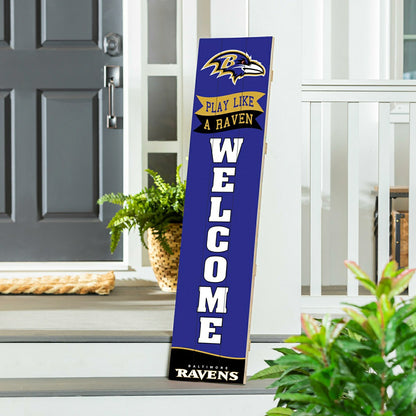 Team Sports America Recommended - Baltimore Ravens Large Single Sided Leaner, 46"