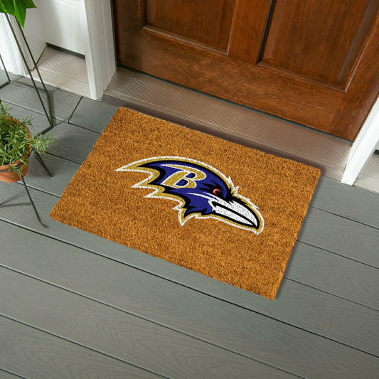 Team Sports America Trending - Coir Mat, 16"x28", Baltimore Ravens