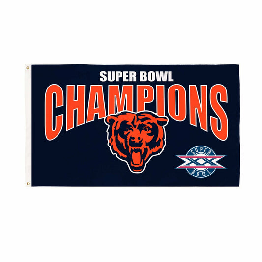 Team Sports America Value - Chicago Bears Superbowl XX Champions Football 3x5 Flag