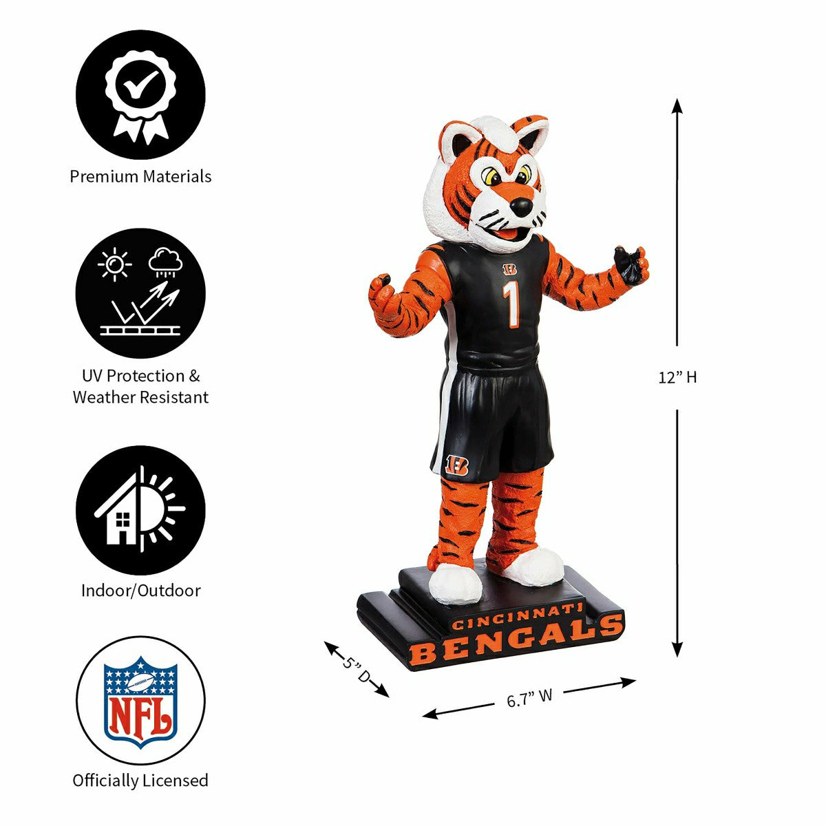 Team Sports America Value - Cincinnati Bengals Mascot Statue | MyEvergreen