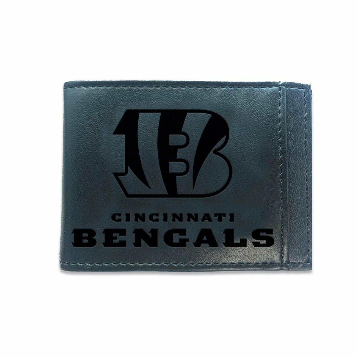 Team Sports America Exclusive - Front Pocket Wallet w/ RFID Blocking, Cincinnati Bengals, Black
