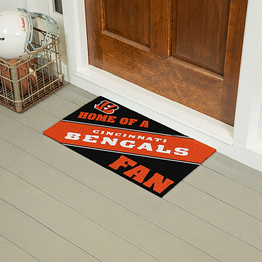 Team Sports America Everyday - Cincinnati Bengals, PVC Mat COLOR, Home of a Fan