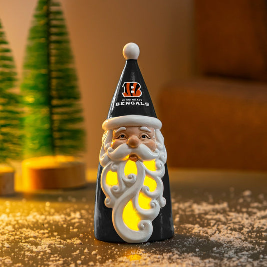 Team Sports America Everyday - Cincinnati Bengals Santa LED Statuary, 8"