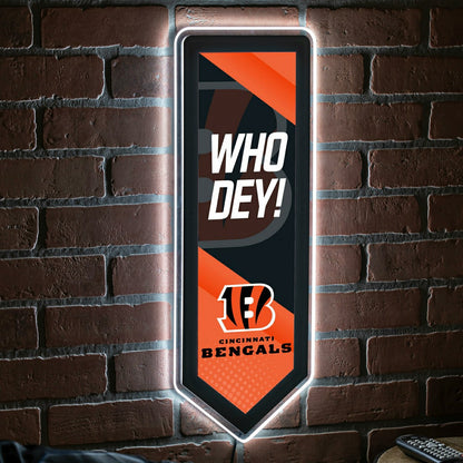 Team Sports America Classic - LED Wall Decor, Pennant, Cincinnati Bengals