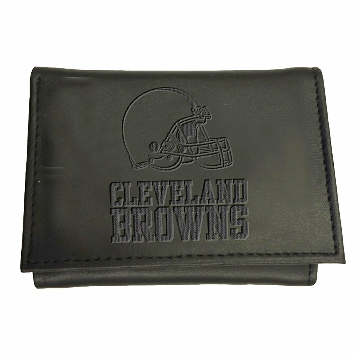 Team Sports America Recommended - Cleveland Browns, Tri-Fold Wallet, Black