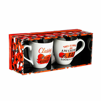 Team Sports America Exclusive - Cleveland Browns, Ceramic Cup O'Java 17oz Gift Set