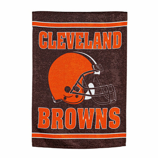 Team Sports America Essential - Cleveland Browns Embossed Suede House Flag