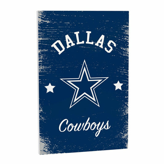 Team Sports America Signature - Dallas Cowboys Wood Wall Sign, 16x24