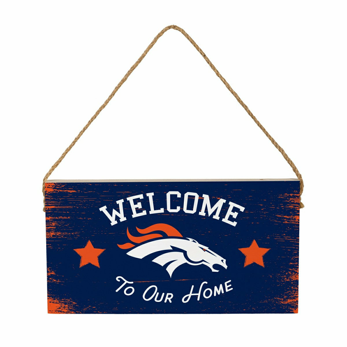 Team Sports America Everyday - Denver Broncos Wood Wall Sign, 6x11