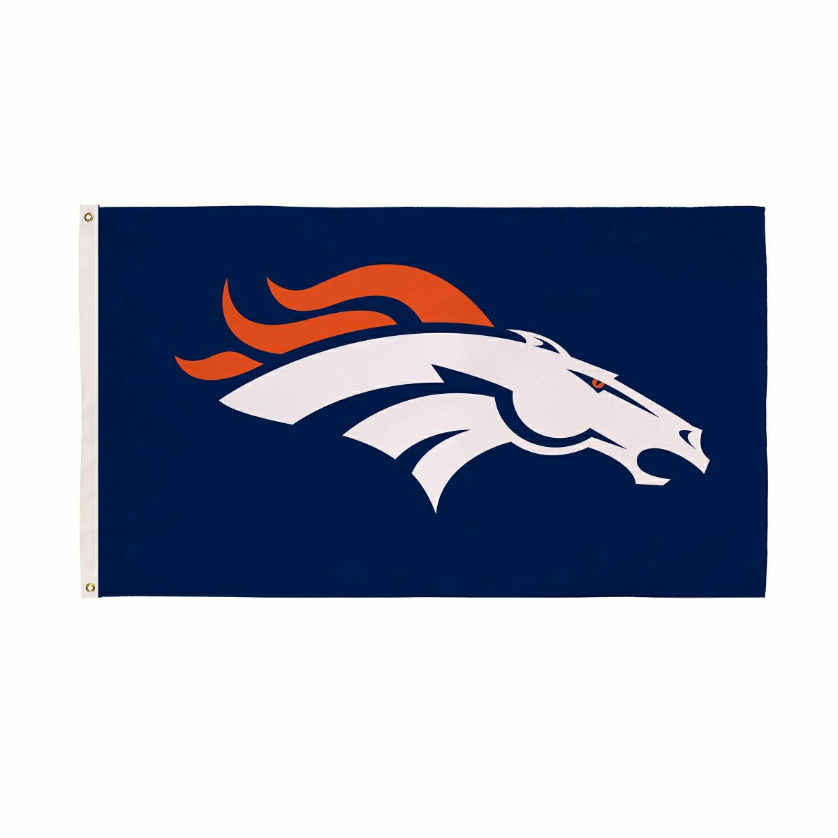 Team Sports America Value - Denver Broncos Single Sided Flag with 2 Grommets, 3'x5'
