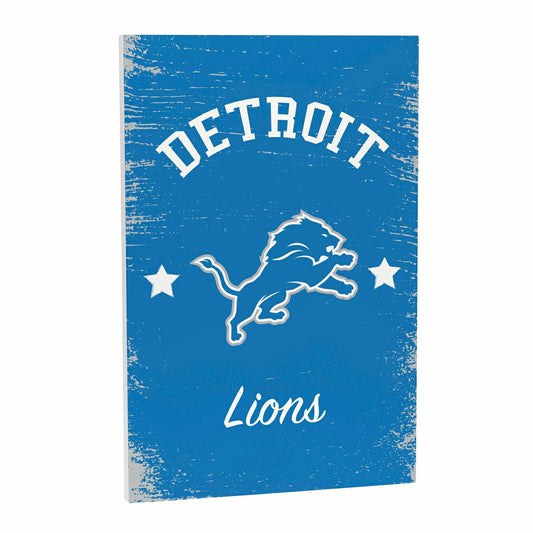 Team Sports America Value - Detroit Lions Wood Wall Sign, 16x24