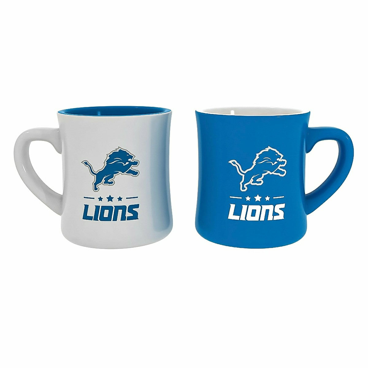 Team Sports America Exclusive - Detroit Lions 10oz Ceramic Cup Set, 2pc