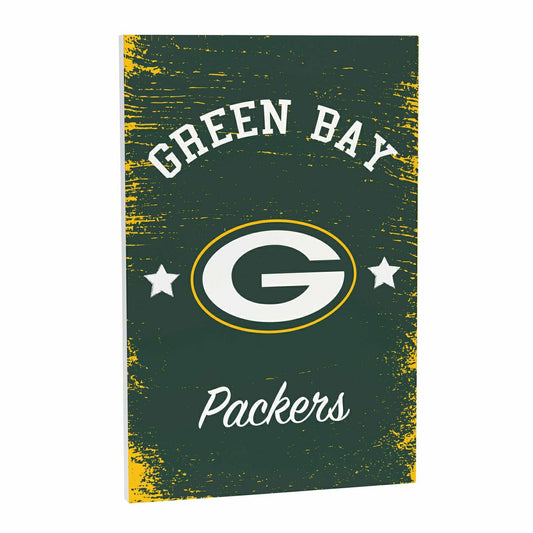 Team Sports America Signature - Green Bay Packers Wood Wall Sign, 16x24