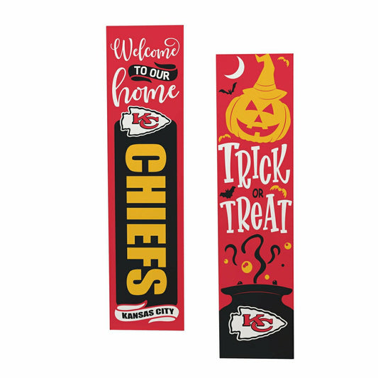 Team Sports America Exclusive - 47" Double Sided Leaner, Kansas City Chiefs, Halloween