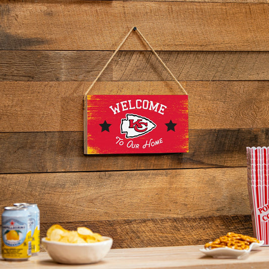 Team Sports America Value - Kansas City Chiefs Wood Wall Sign, 6x11