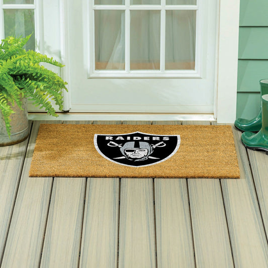 Team Sports America Trending - Las Vegas Raiders Large Full Color Coir Mat, 36"x24"
