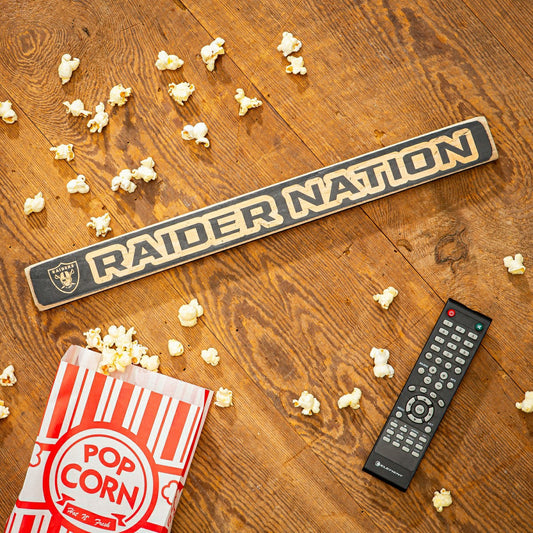 Team Sports America Exclusive - Las Vegas Raiders Engraved Wood Sign, 1.5" x 18"