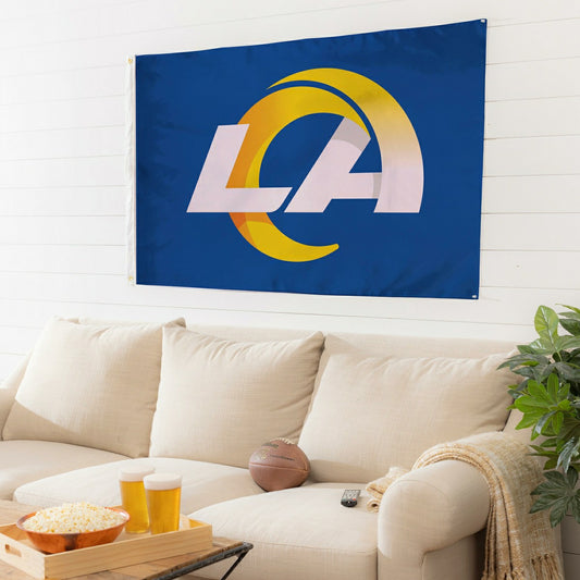 Team Sports America Value - Los Angeles Rams Single Sided Flag with 2 Grommets, 3'x5'
