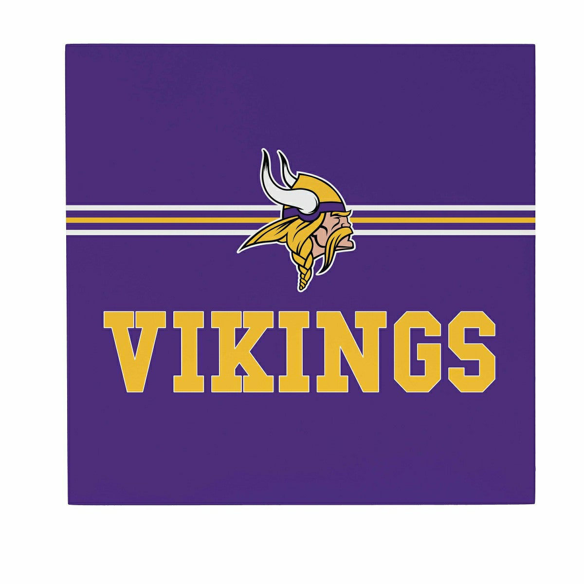 Team Sports America Value - Minnesota Vikings Wood Wall Sign, 12x12