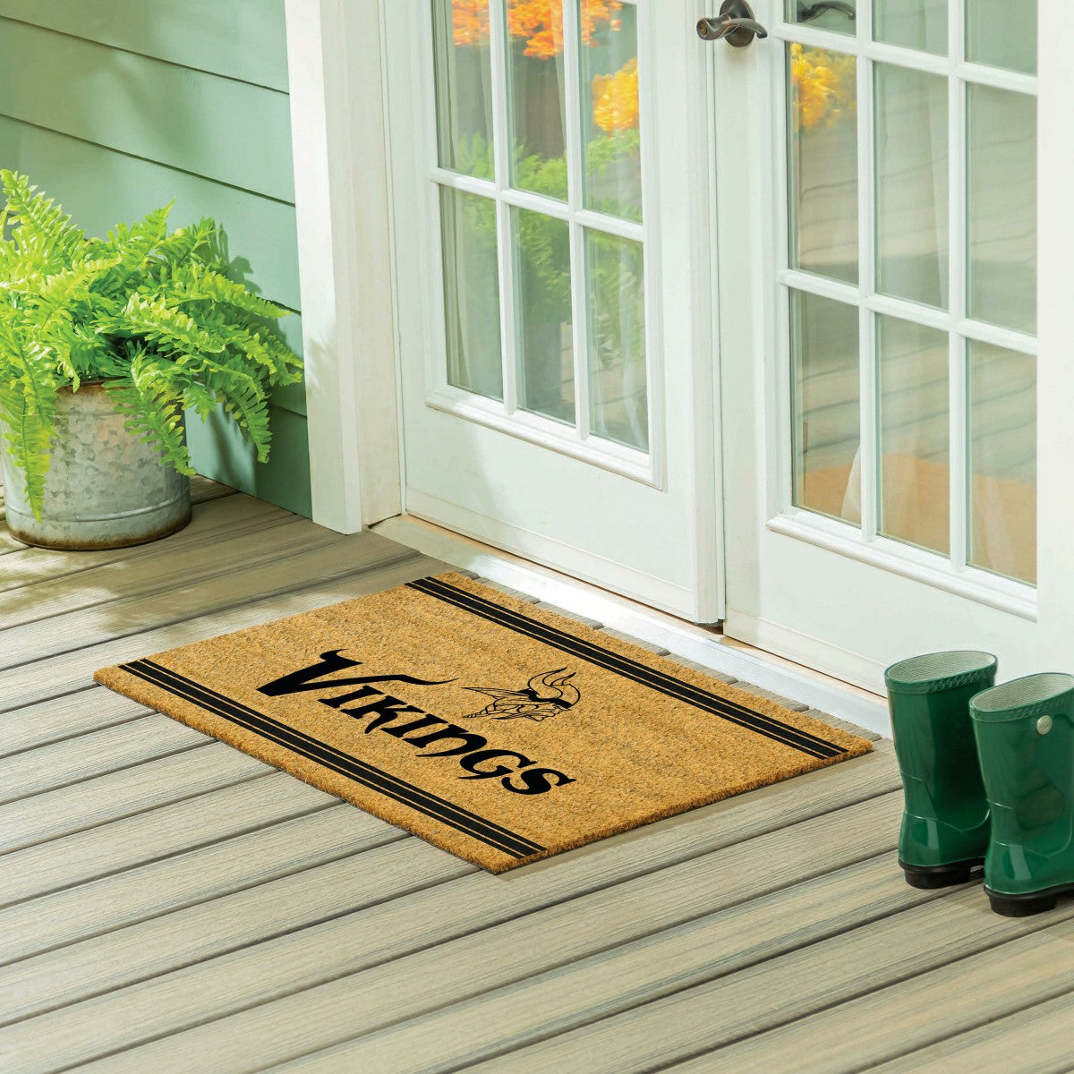 Team Sports America Essential - Minnesota Vikings Large One Color Coir Mat, 36"x24"