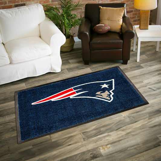 Team Sports America Best Seller - 3'x5' Large USA Indoor Outdoor Outdoor Entryway Mat, New England Patri