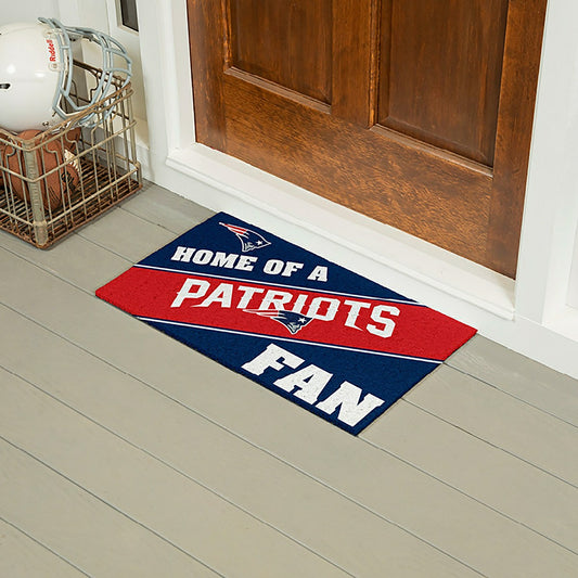 Team Sports America Exclusive - New England Patriots, PVC Mat COLOR, Home of a Fan