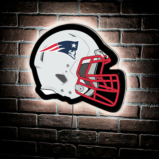 Team Sports America Signature - LED Wall Decor, Helmet, New England Patriots