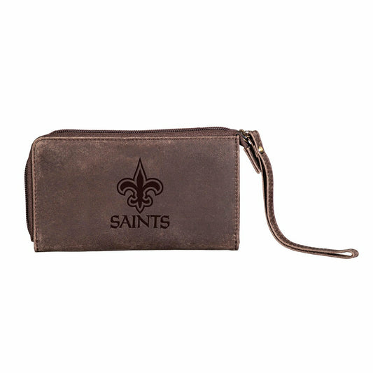 Team Sports America Best Seller - Wristlet Wallet, Brown, New Orleans Saints