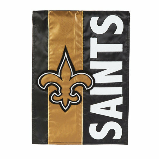 Team Sports America Exclusive - New Orleans Saints Embellished Garden Flag