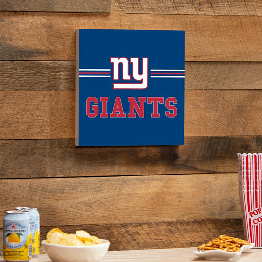 Team Sports America Recommended - New York Giants Wood Wall Sign, 12x12