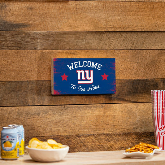 Team Sports America Exclusive - New York Giants Wood Wall Sign, 6x11