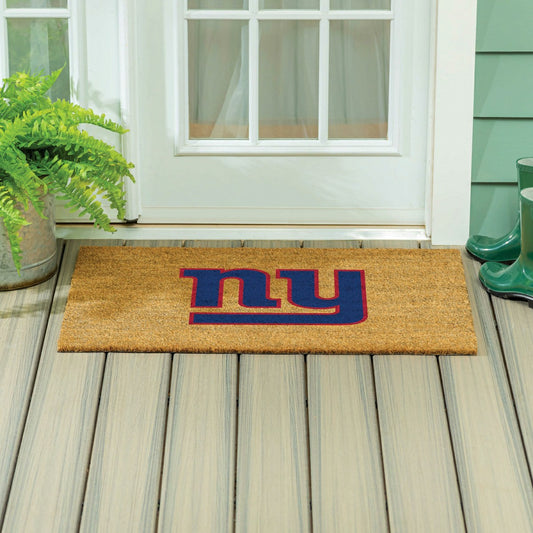 Team Sports America Essential - New York Giants Large Full Color Coir Mat, 36"x24"