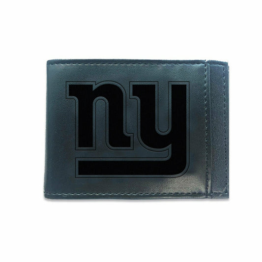 Team Sports America Signature - Front Pocket Wallet w/ RFID Blocking, New York Giants, Black