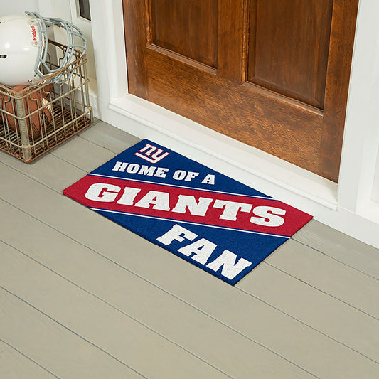 Team Sports America Value - New York Giants, PVC Mat COLOR, Home of a Fan