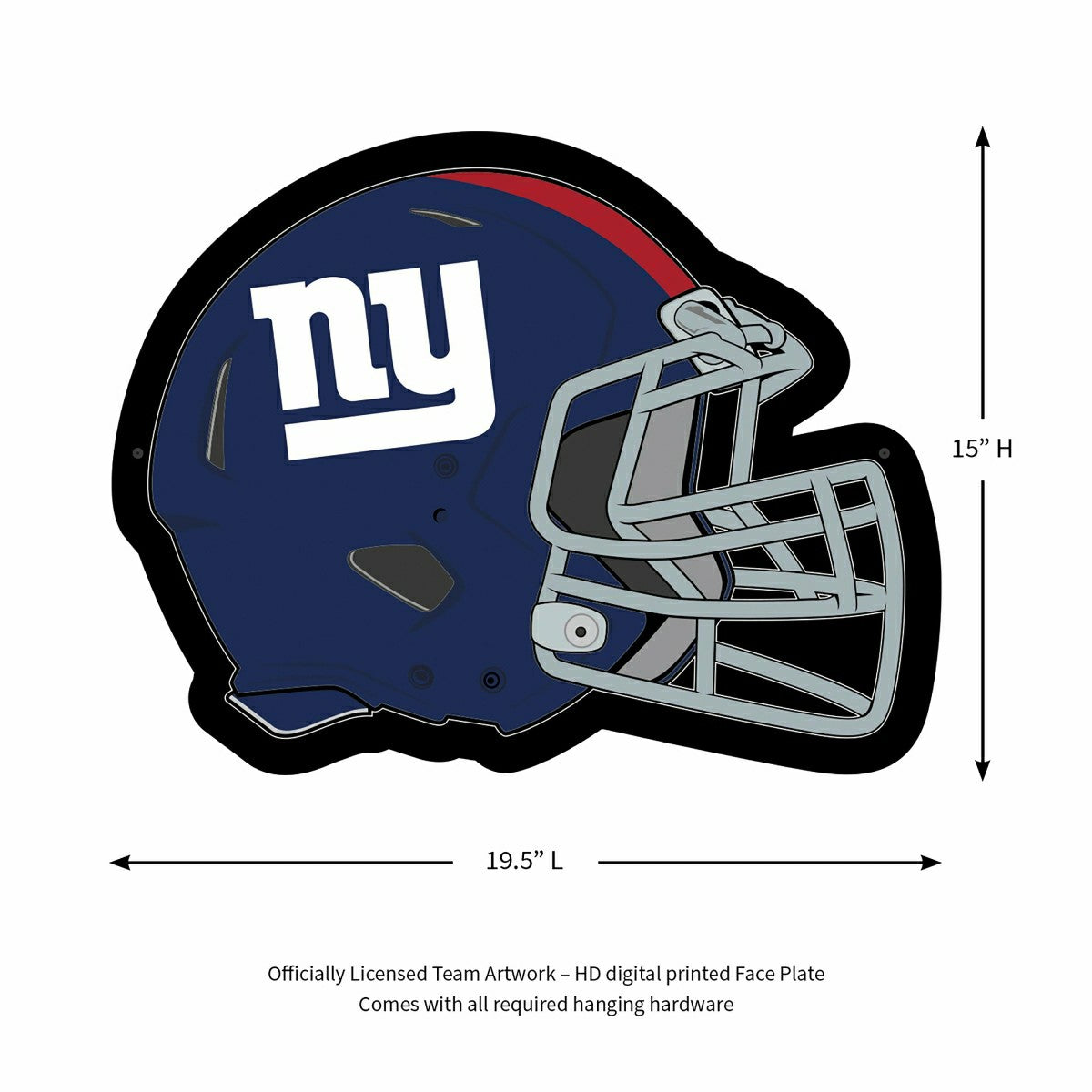 Team Sports America Classic - LED Wall Decor, Helmet, New York Giants
