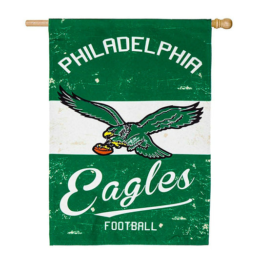 Team Sports America Exclusive - Double-Sided Vintage Graphic NFL Team Pride Linen House Flag, Philadel