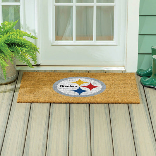 Team Sports America Value - Pittsburgh Steelers Large Full Color Coir Mat, 36"x24"