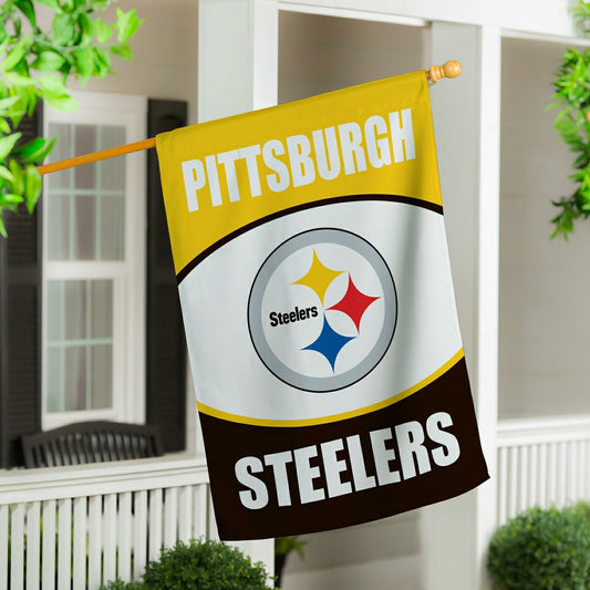 Team Sports America Best Seller - Pittsburgh Steelers Suede Flag, House
