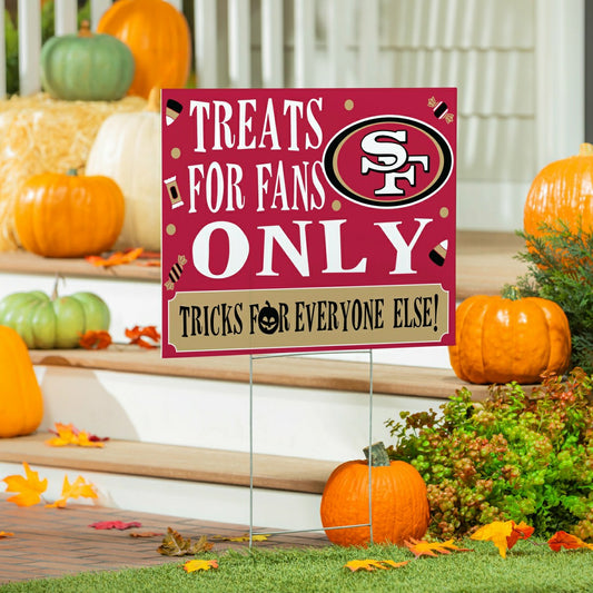 Team Sports America Everyday - San Francisco 49ers Yard Sign, Halloween Treats for Fans