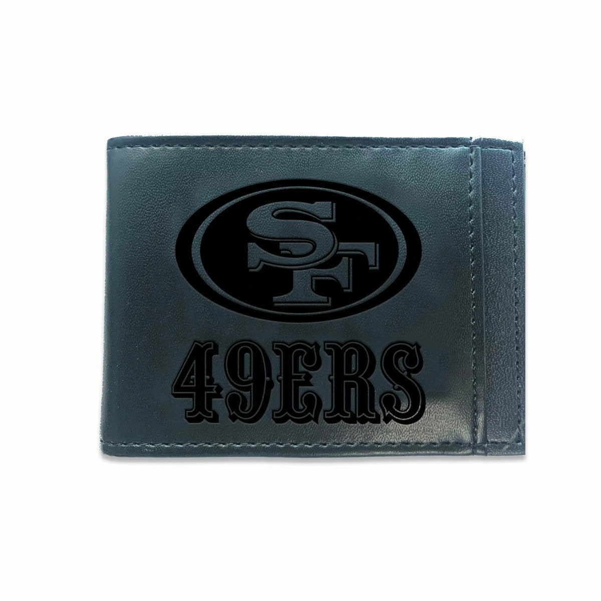 Team Sports America Classic - Front Pocket Wallet w/ RFID Blocking, San Francisco 49ers, Black